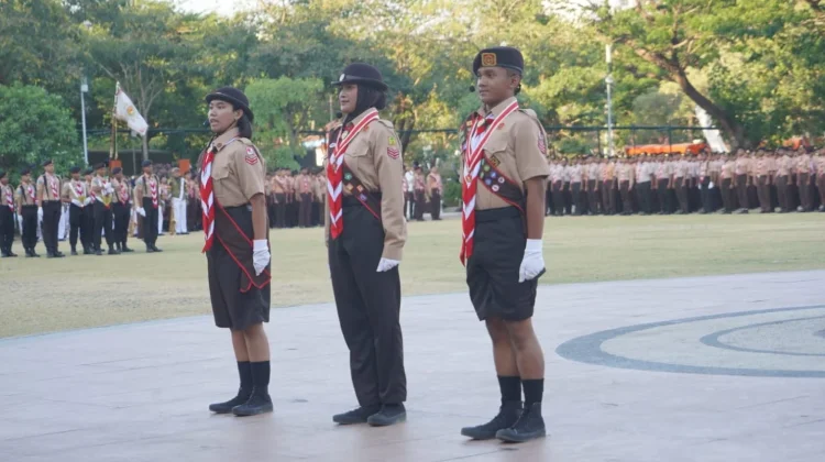 Wabup Madiun Hadiri Apel Hari Pramuka ke-65 Jatim di UNESA