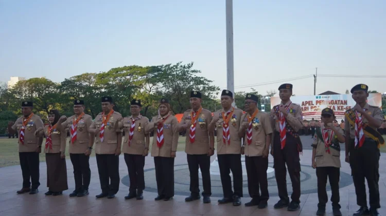 Wabup Madiun Hadiri Apel Hari Pramuka ke-65 Jatim di UNESA