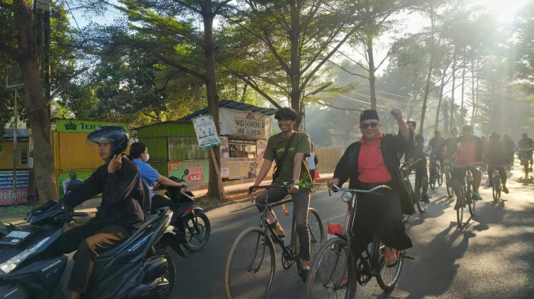 SEMARAK! Ngonthel Bareng RRI (Harmoni dalam Aksi) Hadirkan Ratusan Peserta