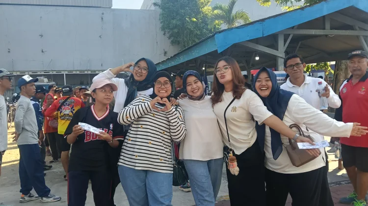 SEMARAK! Ngonthel Bareng RRI (Harmoni dalam Aksi) Hadirkan Ratusan Peserta