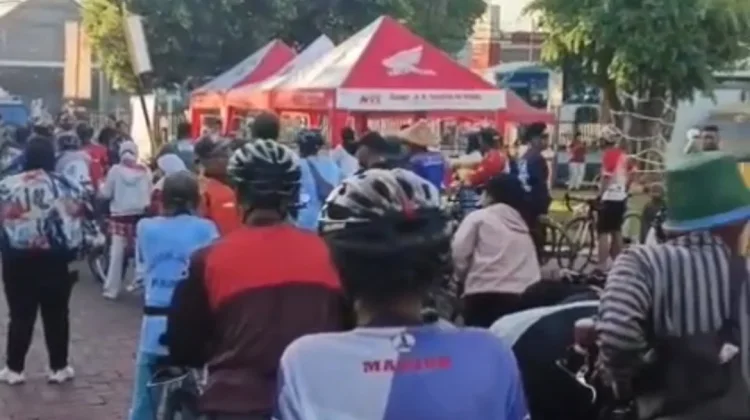 SEMARAK! Ngonthel Bareng RRI (Harmoni dalam Aksi) Hadirkan Ratusan Peserta