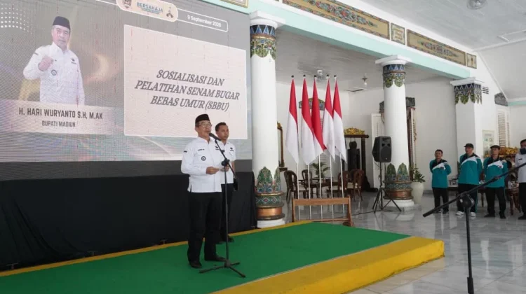 Usia Senja, Pemkab Madiun Gelar Sosialisasi Senam Bugar Sepanjang Usia (SBSU)