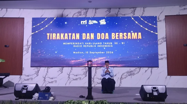 HUT ke 81 RRI, LPP RRI Madiun Gelar Tirakatan dan Doa Bersama