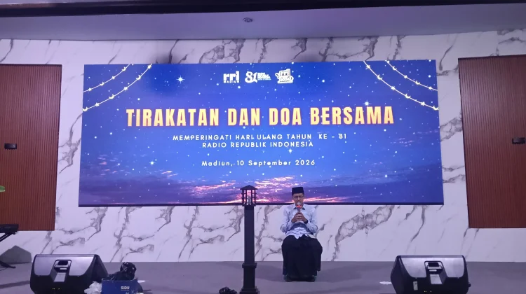 HUT ke 81 RRI, LPP RRI Madiun Gelar Tirakatan dan Doa Bersama