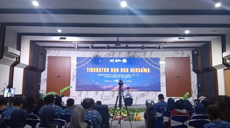 HUT ke 81 RRI, LPP RRI Madiun Gelar Tirakatan dan Doa Bersama