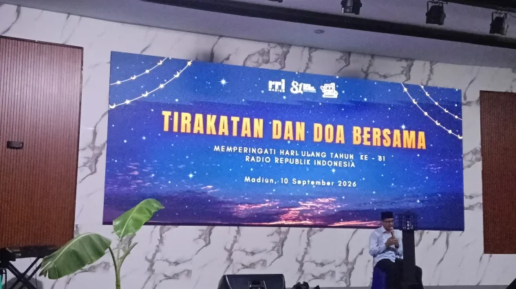 HUT ke 81 RRI, LPP RRI Madiun Gelar Tirakatan dan Doa Bersama