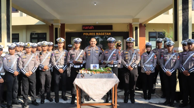HUT ke-71 Satuan Lalu Lintas, Polres Magetan Fokus Tekan Kecelakaan