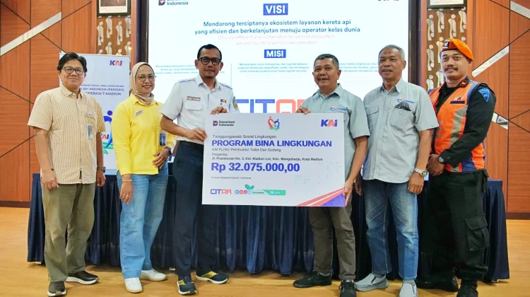 SIP! Bantuan TJSL Senilai Ratusan Juta Rupiah Disalurkan PT KAI Daop 7 Madiun