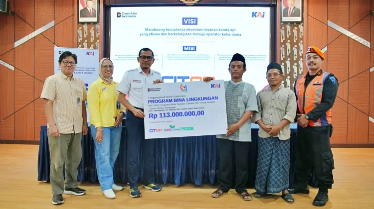 SIP! Bantuan TJSL Senilai Ratusan Juta Rupiah Disalurkan PT KAI Daop 7 Madiun