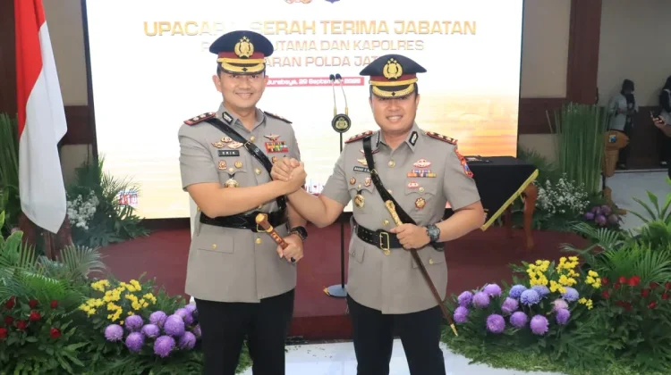 Raden Erik Geser ke Mojokerto, Putra Daerah Magetan Bagas Aji Jadi Kapolres Baru