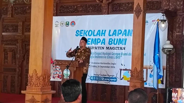 Dukung Sekolah Lapang BMKG, Wabup Magetan Dorong Masyarakat Pahami Mitigasi Gempa