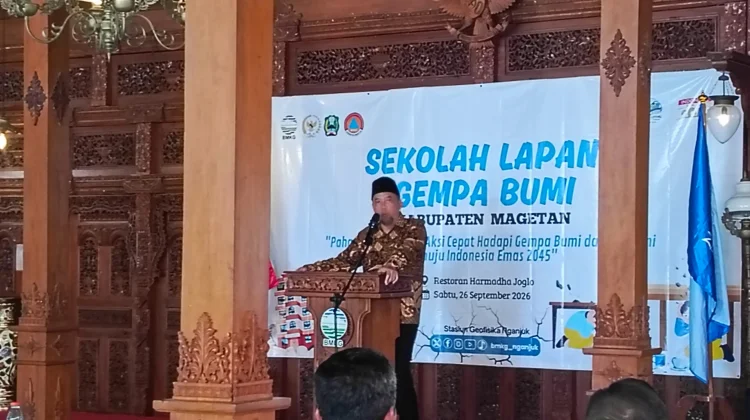 Dukung Sekolah Lapang BMKG, Wabup Magetan Dorong Masyarakat Pahami Mitigasi Gempa