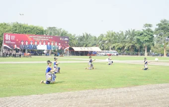 SEMARAK!! Tarian Kolosal Pencak Silat, Atraksi Marching Band dan Aubade Tampil Apik