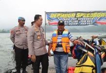 Kapolres Magetan Patroli Langsung ke Telaga Sarangan, Pastikan Keamanan Wisatawa