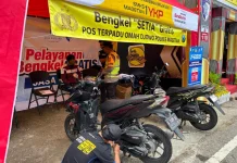 Polres Magetan Sediakan Bengkel Gratis di Sarangan untuk Pemudik Lebaran