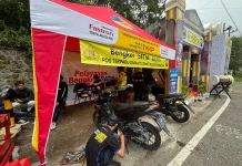 Bengkel Gratis SETIA di Pos Pam Sarangan Bantu Kendaraan Bermasalah Saat Lebaran