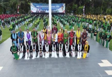 Ribuan Guru dan Pelajar Meriahkan Hardiknas 2026 dengan Tari Lenggang Mageti