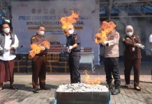 Pemkab Madiun Dukung Pemusnahan Jutaan Batang Rokok Ilegal