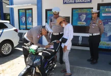 Remaja Pelaku Wheelie di Depan Pendopo Magetan Ditilang