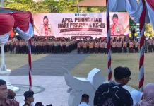 Wabup Madiun Hadiri Apel Hari Pramuka ke-65 Jatim di UNESA