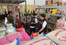 Satgas Pangan Polres Madiun Cek Harga Beras di Pasar Pagotan