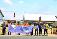Tiga Titik Perlintasan Sebidang Jadi Sasaran Sosialisasi PT KAI Daop 7 Madiun
