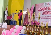 Peringati HKGB ke-74, Bhayangkari Cabang Madiun Gelar Lomba Senam Kreasi