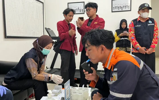 Kesehatan Menyapa Lintas, KAI Daop 7 Madiun Pastikan Seluruh Petugas Bebas Narkoba