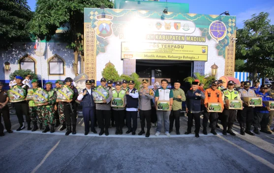 Pengamanan Lebaran, Kapolres Madiun Tinjau Sejumlah Titik Strategis
