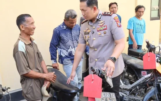 Berita Foto - Residivis Curanmor Ditangkap, Polisi Sita 5 Motor dan …