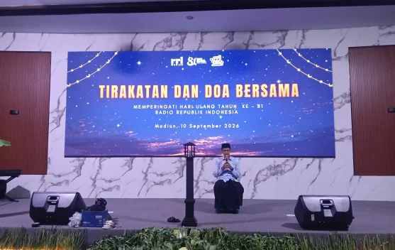 HUT ke 81 RRI, LPP RRI Madiun Gelar Tirakatan dan Doa Bersama