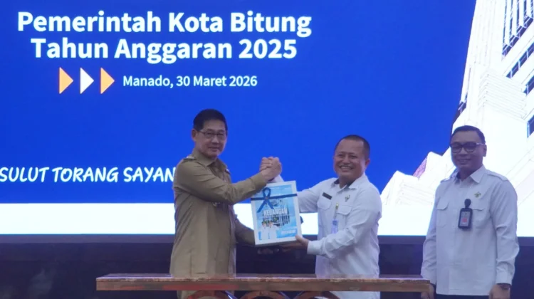 Moment Penyerahan LKPD Pemkot Bitung