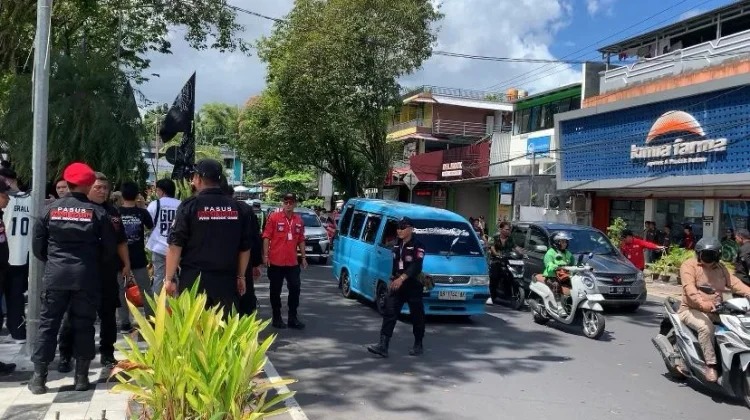 Sinergi Banser dan Panji Yosua Kawal Selebrasi Paskah dan 100 Tahun Pemuda GMIM