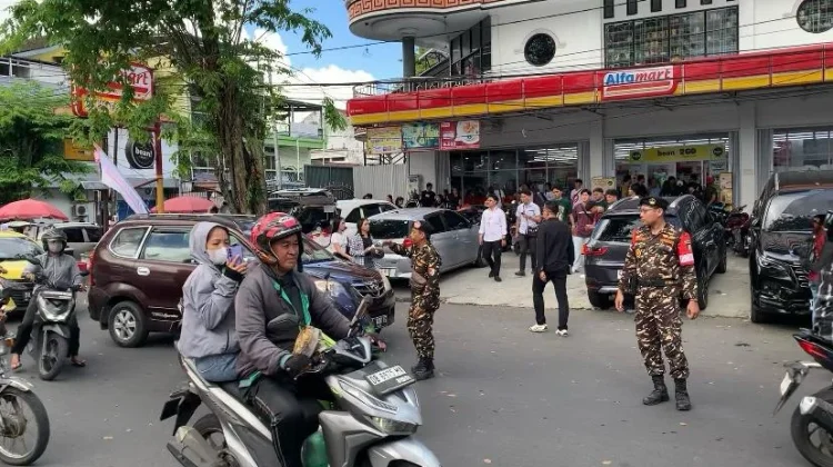 Sinergi Banser dan Panji Yosua Kawal Selebrasi Paskah dan 100 Tahun Pemuda GMIM