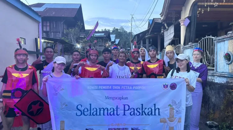 Juara 3 Pawai Alegori Paskah, Pemuda GMIM Petra Poopoh Tampil Kreatif