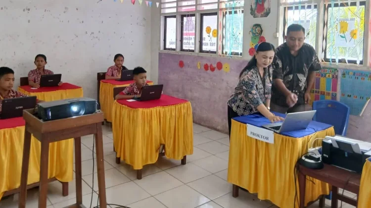 Berjalan Lancar, SD GMIM 61 Klabat Gelar TKA Tahun 2026