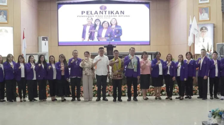 Moment Pelantikan PDGI Bitung 2026