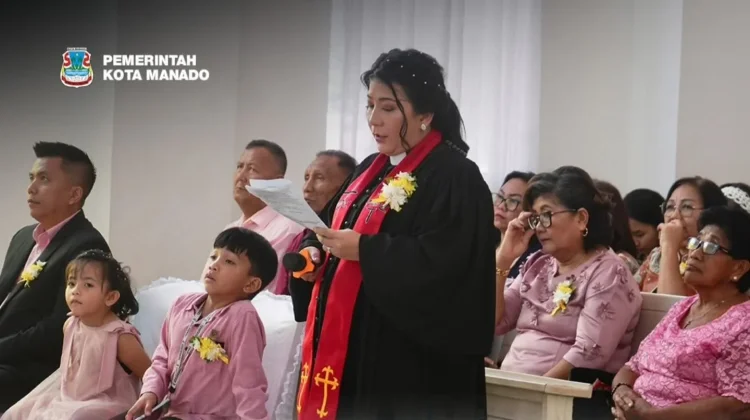 Moment Pengutusan dan Sambut Pendeta di GMIM Imanuel Bahu