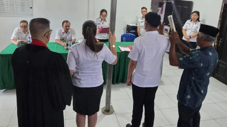 Pelantikan 2 Jabatan Perangkat Desa Pinilih