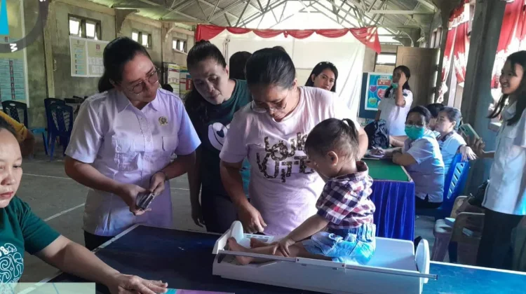 Sasar Desa Sampiri, Puskesmas Airmadidi Gelar Posyandu ILP
