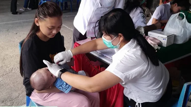 Sasar Desa Sampiri, Puskesmas Airmadidi Gelar Posyandu ILP