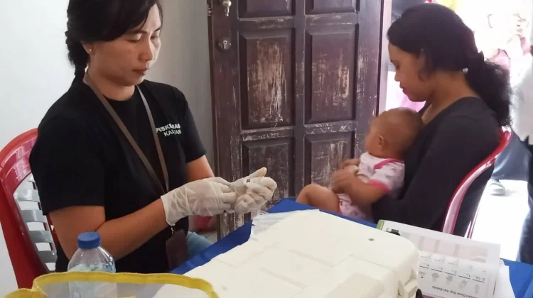 Sehat Bersama Masyarakat, Pemdes Tumaluntung Dukung Program Posyandu
