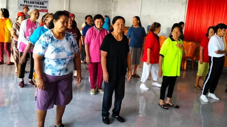 Pemdes Klabat Gelar Prolanis Lansia