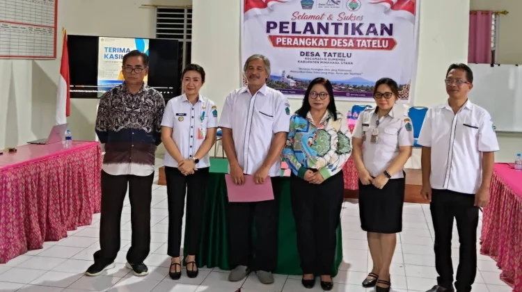 Pelantikan Perangkat Desa Kepala Jaga 5 Desa Tatelu