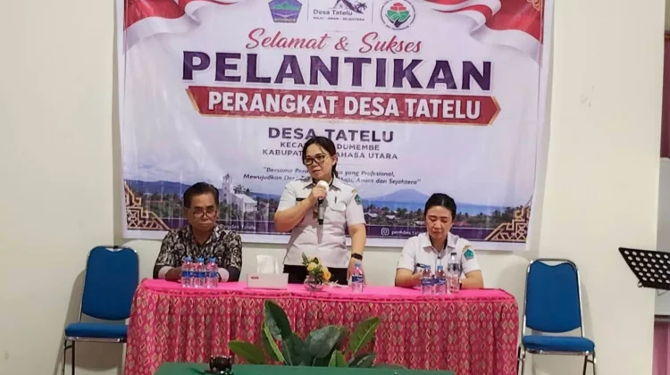 Pelantikan Perangkat Desa Kepala Jaga 5 Desa Tatelu