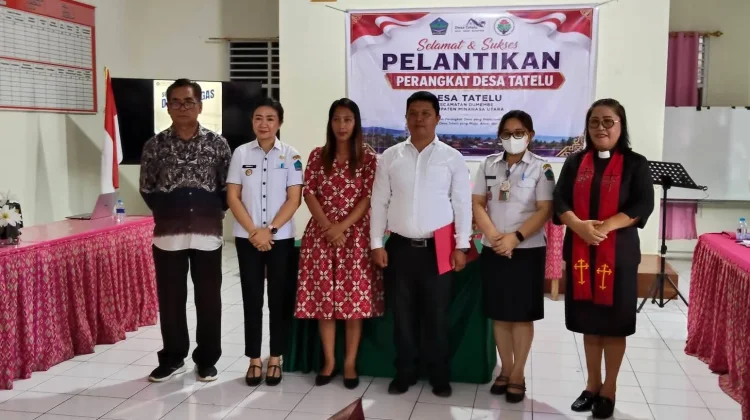 Pelantikan Perangkat Desa Kepala Jaga 5 Desa Tatelu