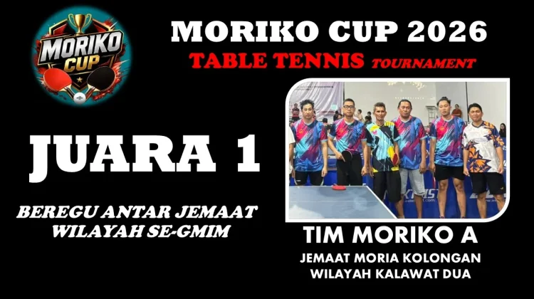 Moriko Cup Cetak Unggulan di Cabor Tenis Meja Hapsa PKB GMIM Manado 2026