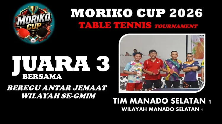 Moriko Cup Cetak Unggulan di Cabor Tenis Meja Hapsa PKB GMIM Manado 2026