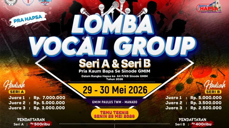 Lomba Vokal Grup jelang HAPSA di GMIM Paulus Manado