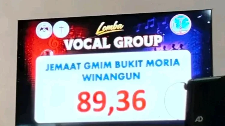 VG Bukit Moria Winangun Juara Vokal Grup seri A